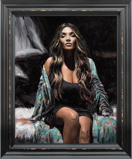 Angelica by Fabian Perez - Framed Embellished Limited Edition on Canvas